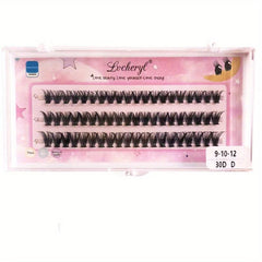60pcs Faux Mink Lash Clusters D Curl DIY Eyelash Extension 9-16mm