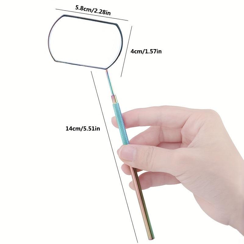 Detachable Lash Mirror Stainless Steel Eyelash Extension Supplies