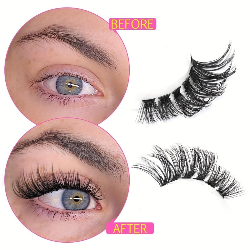 200pcs DIY Wispy Lashes 9-16mm D Curling Clusters Extension