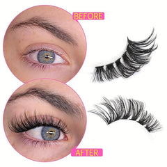 200pcs DIY Wispy Lashes 9-16mm D Curling Clusters Extension