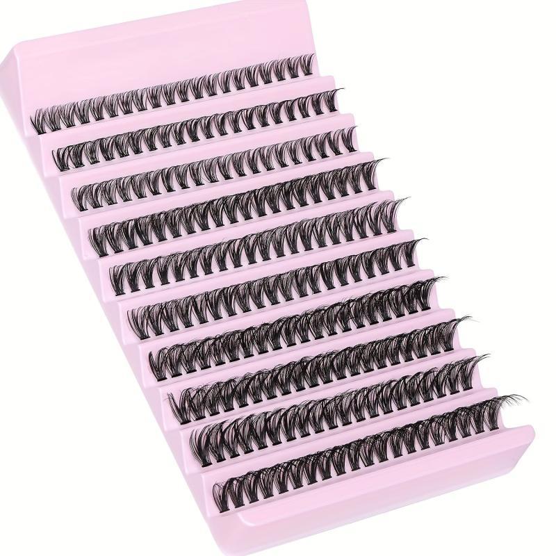 200pcs DIY Wispy Lashes 9-16mm D Curling Clusters Extension