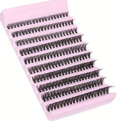 200pcs DIY Wispy Lashes 9-16mm D Curling Clusters Extension