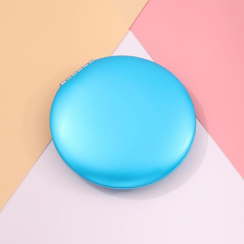 Metal Foldable Makeup Mirror Double Sided Compact Cosmetic Mirror