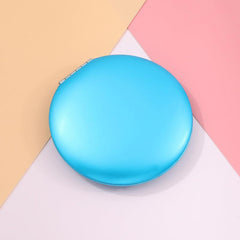 Metal Foldable Makeup Mirror Double Sided Compact Cosmetic Mirror
