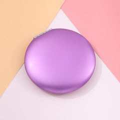 Metal Foldable Makeup Mirror Double Sided Compact Cosmetic Mirror
