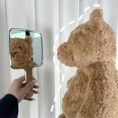 Square Rhinestone Hand Mirror Decor Vanity Mirror
