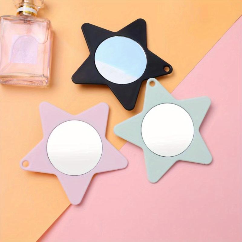 Handheld Mirror for Makeup and Travel with Keychain Holder