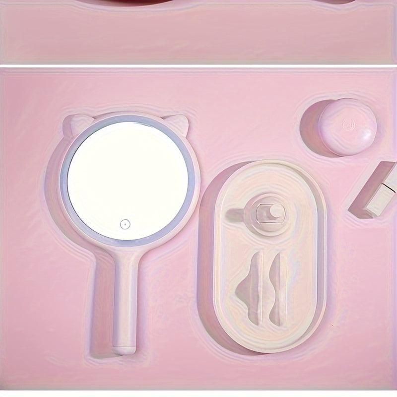LED Makeup Mirror with 5X Magnifying Double Side Touch Control USB