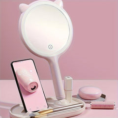 LED Makeup Mirror with 5X Magnifying Double Side Touch Control USB