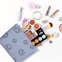 Large Capacity Travel Cosmetic Bag Smiling Face Case