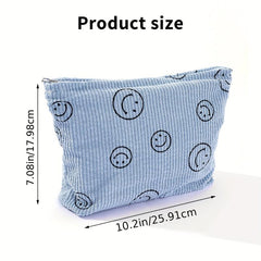 Large Capacity Travel Cosmetic Bag Smiling Face Case