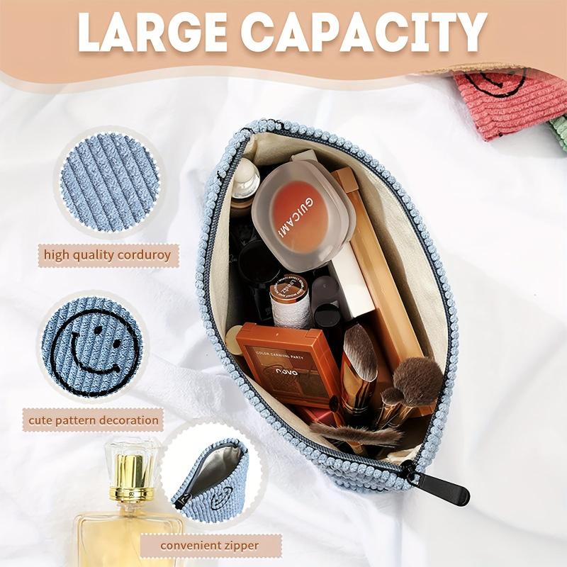 Large Capacity Travel Cosmetic Bag Smiling Face Case
