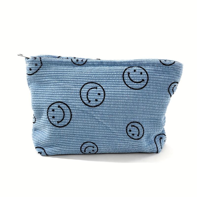 Large Capacity Travel Cosmetic Bag Smiling Face Case