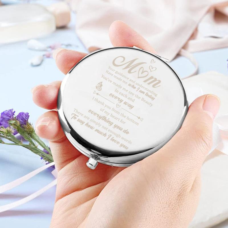 Godmother Gift From Goddaughter Godson Compact Mirror Baptism Christian Gift