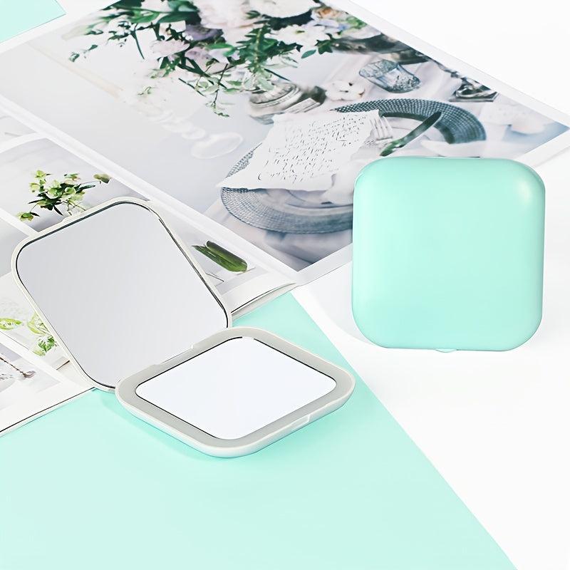 Mini LED Lighted Compact Mirror Double Side Makeup Vanity Mirror