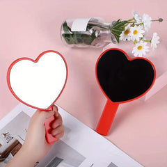 Cherry Heart Handheld Mirror for Young Girls Makeup