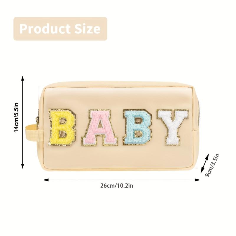 Preppy Makeup Bag With Strap Waterproof Toiletry Bag Cosmetic Pouch