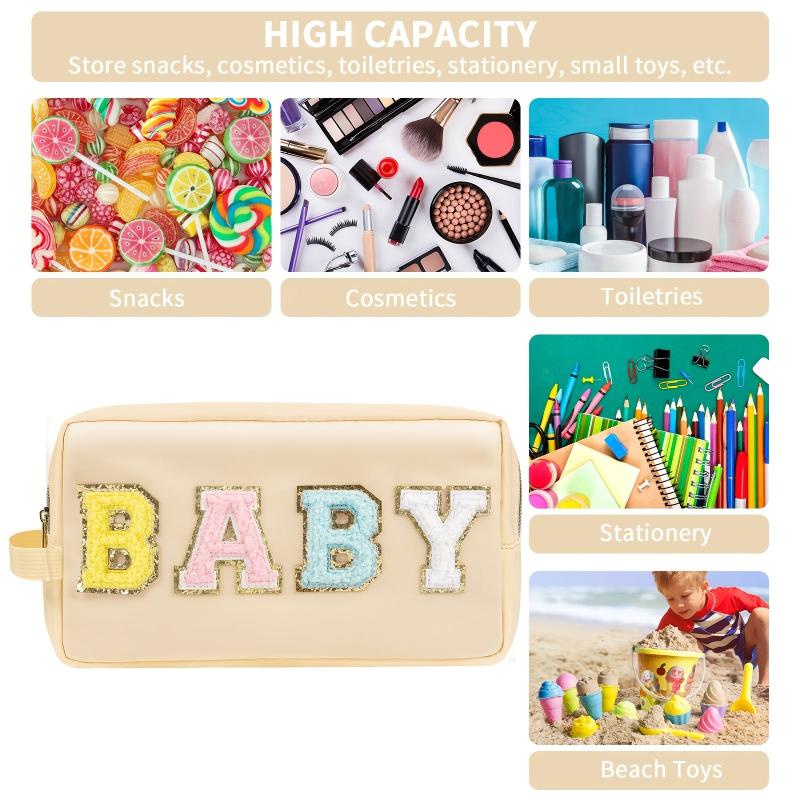 Preppy Makeup Bag With Strap Waterproof Toiletry Bag Cosmetic Pouch