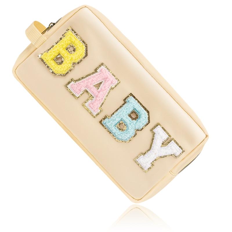 Preppy Makeup Bag With Strap Waterproof Toiletry Bag Cosmetic Pouch