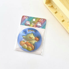 Cartoon Rabbit Sticker Makeup Mirror Portable Round Mirror