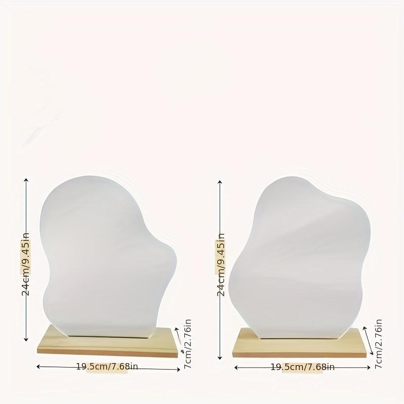 Cloud Shape Irregular Mirror Acrylic Vanity Mirror Frameless Wavy Mirrors