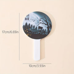 Pumpkin Forest Hand Mirror Small Vanity Cosmetic Travel Mirror