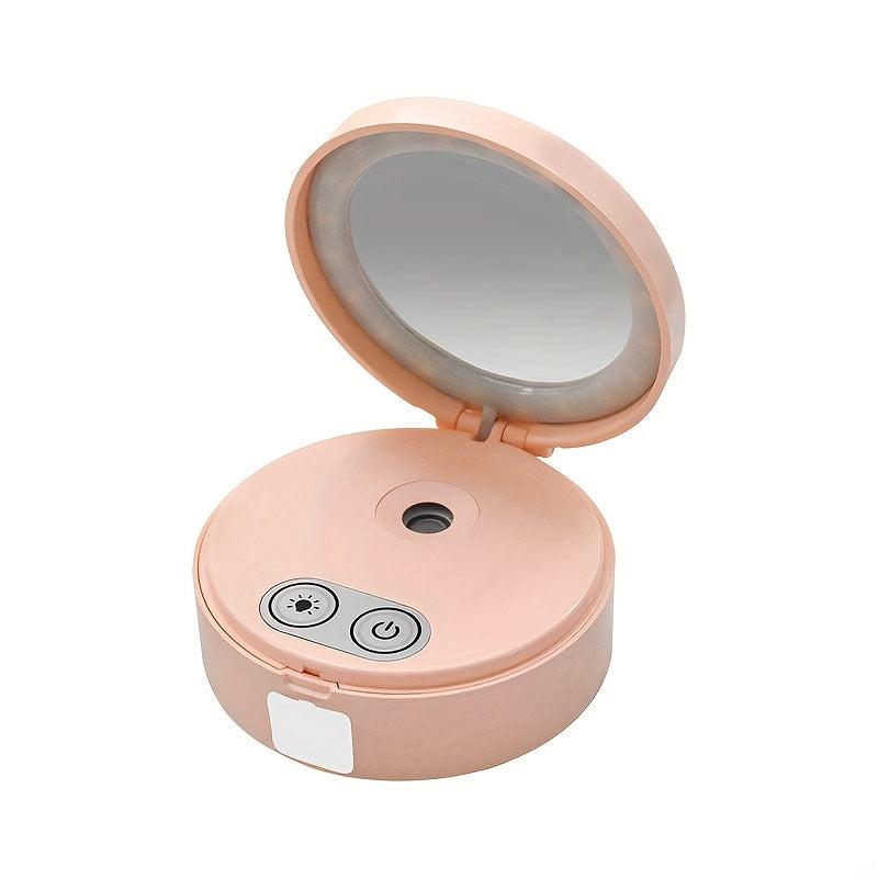 Portable Makeup Mirror Nano Steamer 2-in-1 Travel Beauty Mirror