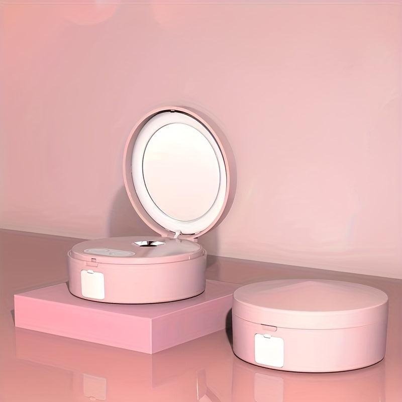 Portable Makeup Mirror Nano Steamer 2-in-1 Travel Beauty Mirror