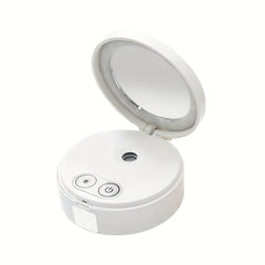 Portable Makeup Mirror Nano Steamer 2-in-1 Travel Beauty Mirror