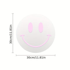Acrylic Smiling Face Mirror Self Adhesive Wall Sticker for Girls Room Decor