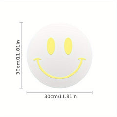 Acrylic Smiling Face Mirror Self Adhesive Wall Sticker for Girls Room Decor