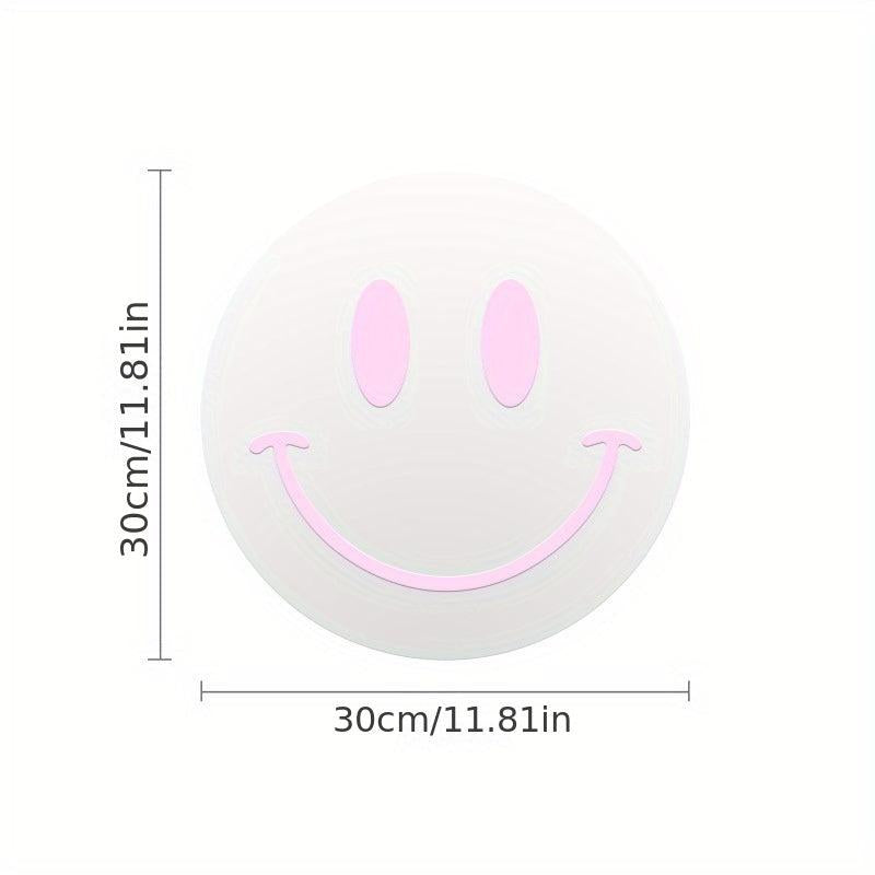 Acrylic Smiling Face Mirror Self Adhesive Wall Sticker for Girls Room Decor
