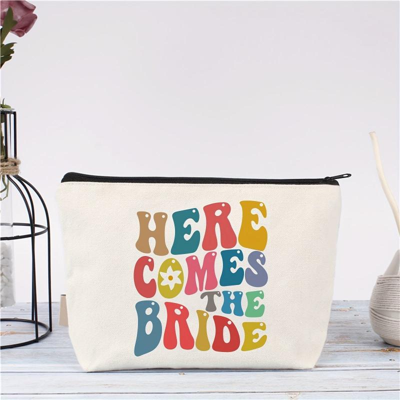 Bride Engagement Gift Set Bridal Shower Bachelorette Makeup Bag