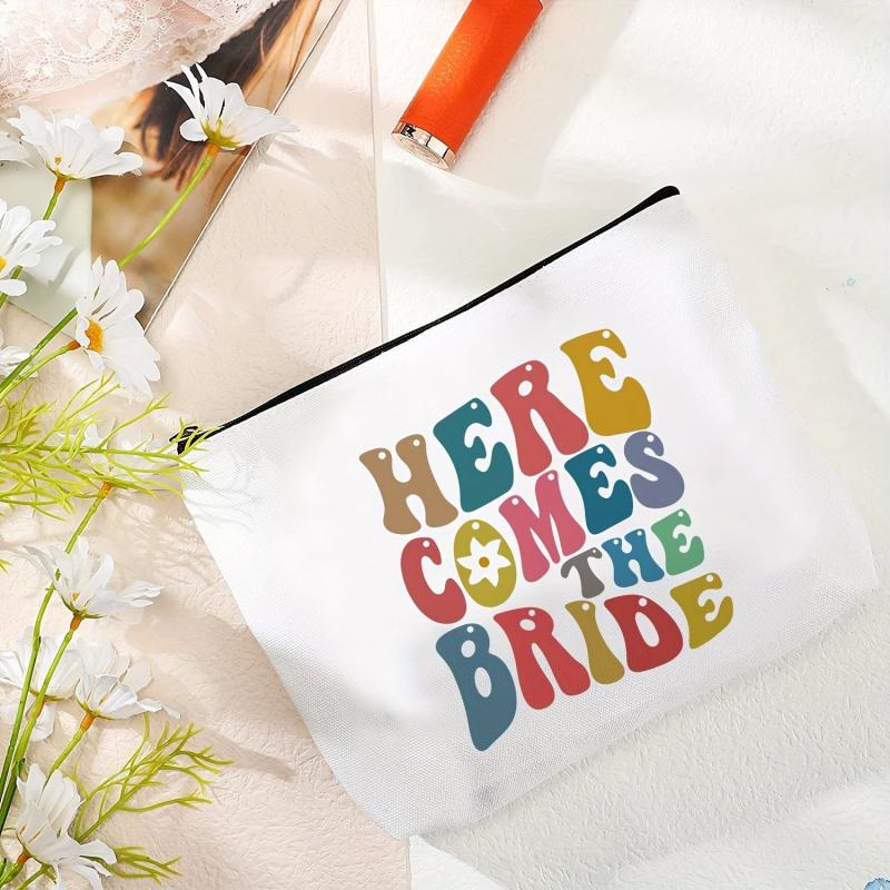 Bride Engagement Gift Set Bridal Shower Bachelorette Makeup Bag