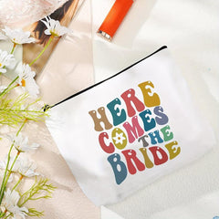 Bride Engagement Gift Set Bridal Shower Bachelorette Makeup Bag