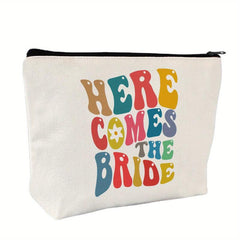 Bride Engagement Gift Set Bridal Shower Bachelorette Makeup Bag