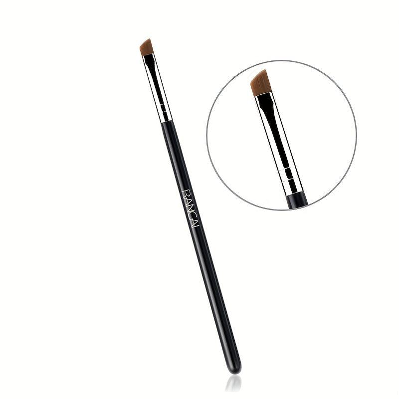 Flat Angled Eyebrow and Liner Brush for Precision Makeup
