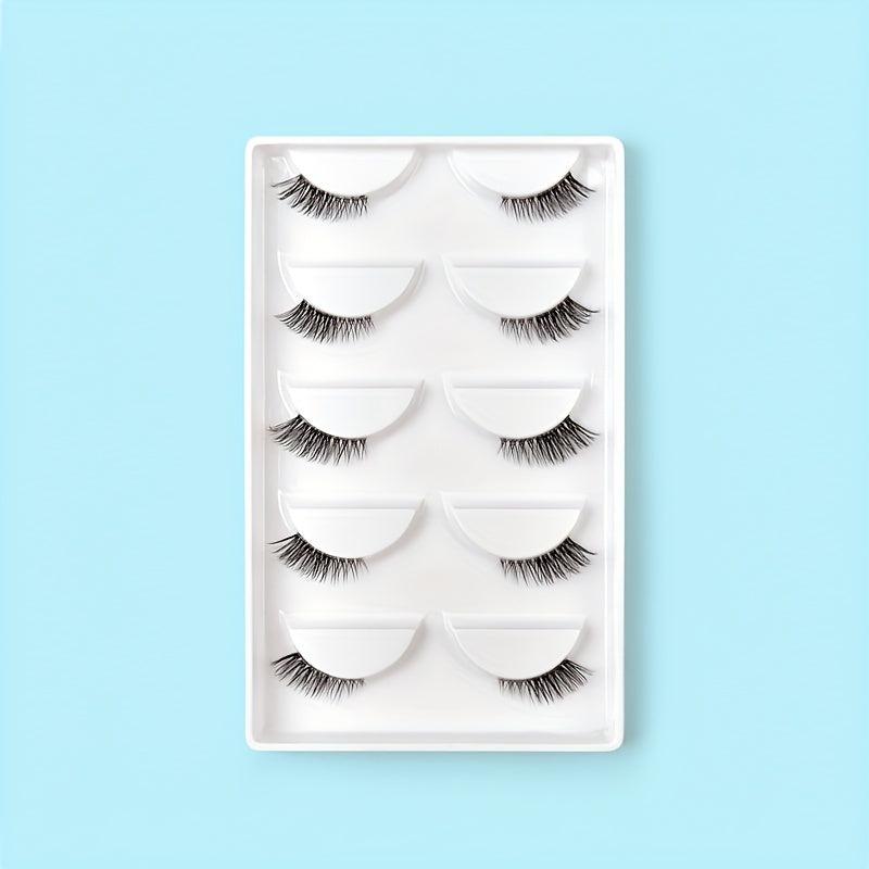 5 Pairs Natural Look 3D Wispy False Eyelashes