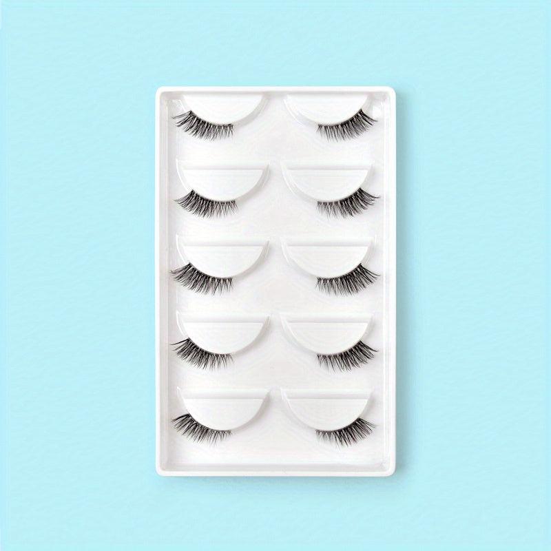5 Pairs Natural Look 3D Wispy False Eyelashes