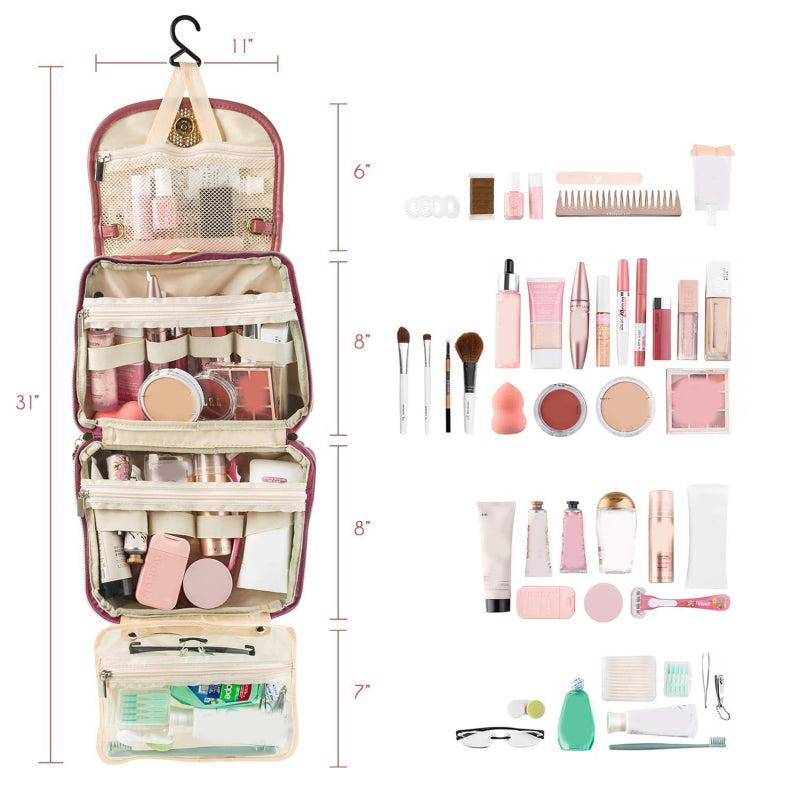 Hanging Travel Toiletry Bag for Women - Perfect for Travel Size Toiletries