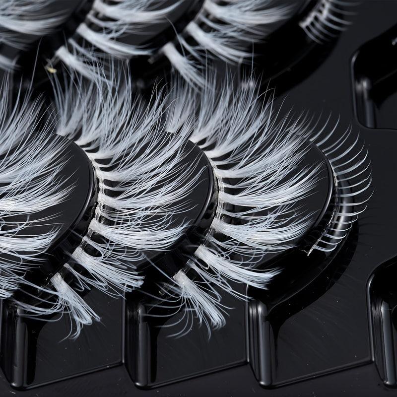 5 Pairs Faux Mink Soft Lashes Masquerade Cosplay Manga Lashes