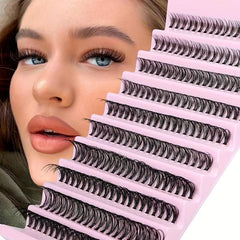 DIY D Curling Eyelashes Extension Cluster Mink Wispy Cat Eye Lashes