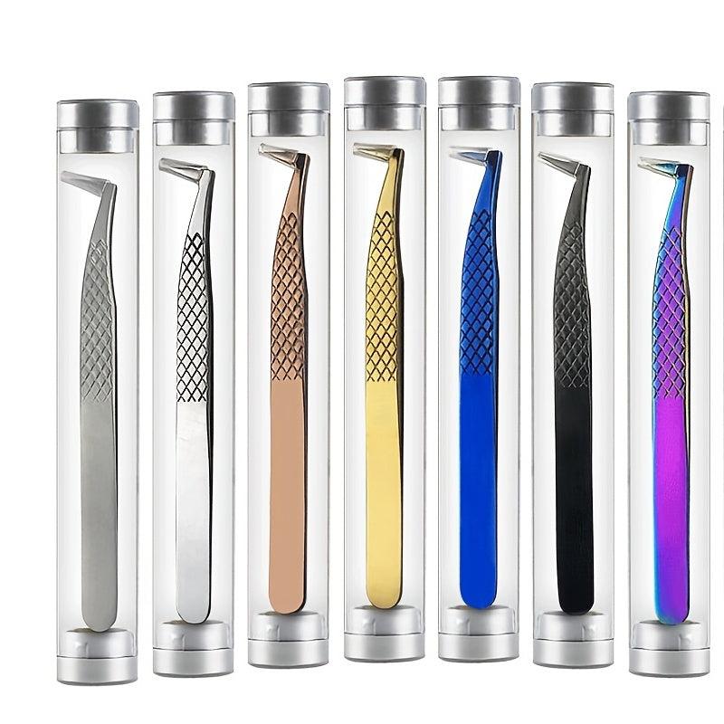 Stainless Steel Eyelash Tweezers for Lash Extensions