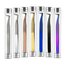 Stainless Steel Eyelash Tweezers for Lash Extensions