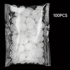 100pcs Eyelash Glue Holder Grafting Eyelashes Blossom Cup Ring