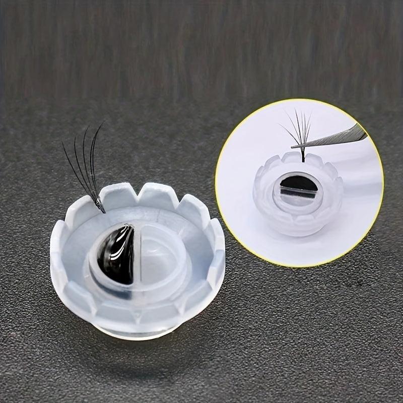 100pcs Eyelash Glue Holder Grafting Eyelashes Blossom Cup Ring
