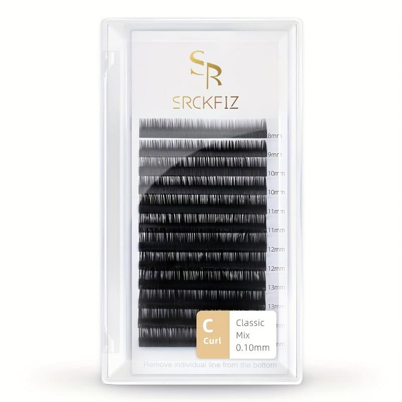 Faux Mink Lash Extensions Classic C Curl Individual Lashes 8-15mm