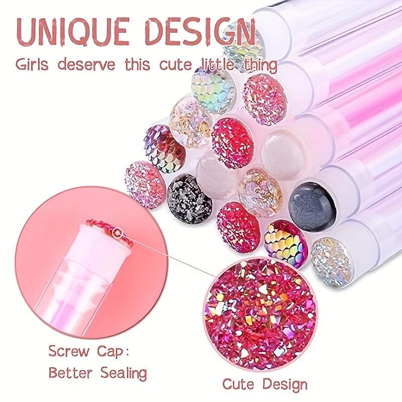 113pcs Eyelash Wand Set: 80 Mascara Wands, 30 Reusable Tubes, 3 Makeup Sponges