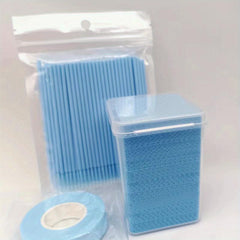 Eyelashes Extension Set 400pcs Lash Extension Glue Wipes 100pcs Micro Applicator