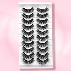 Fluffy 3D Faux Mink False Eyelashes Soft Wispy Cat Eye Fox Eye Lashes